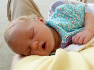 Sleeping in Daddy's Arms